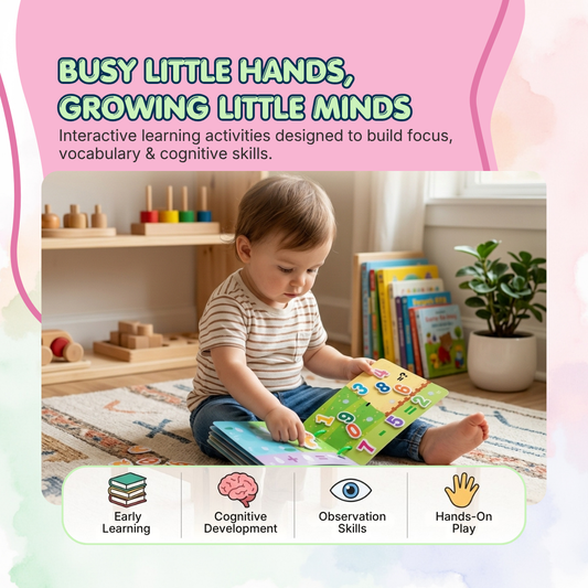 Fun Learning Activity Book | Hands-On Brain Development | Ages 3+