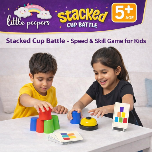 Stacked Cup Battle – Speed & Skill Game for Kids
