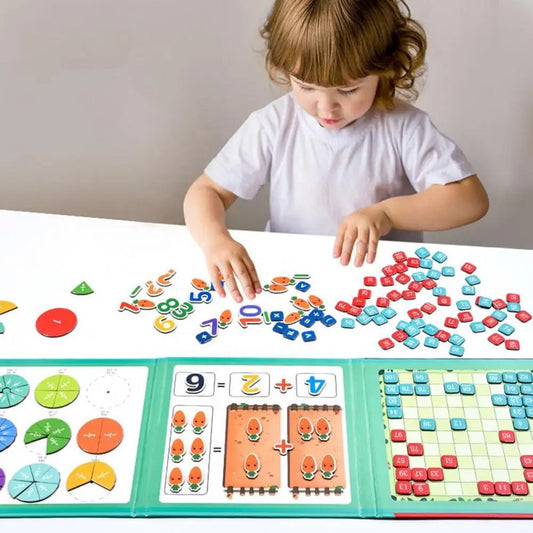 Magnetic Math & Literacy Learning Puzzle Set – Interactive Early Education Kit