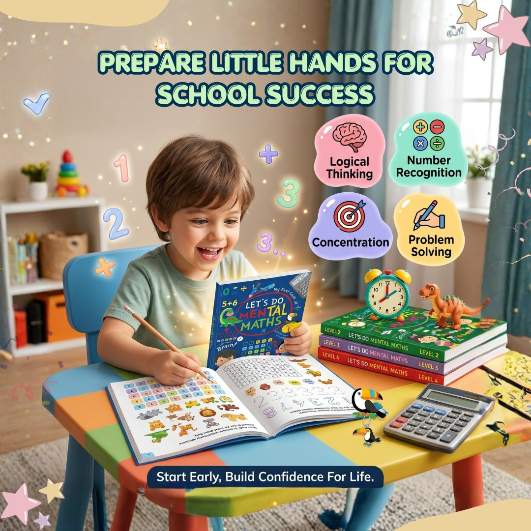 Let's Do Mental Maths – Early Learning Activity Book Set (Levels 1–4)