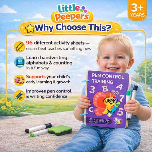 Pen Control Alphabet & Number Tracing Book for Kids