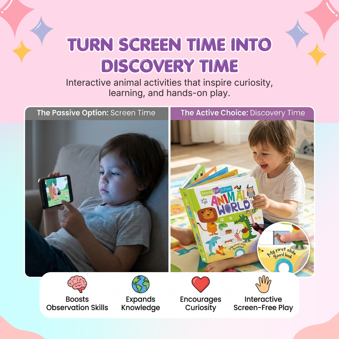 Animal World – Slide and See Board Book
