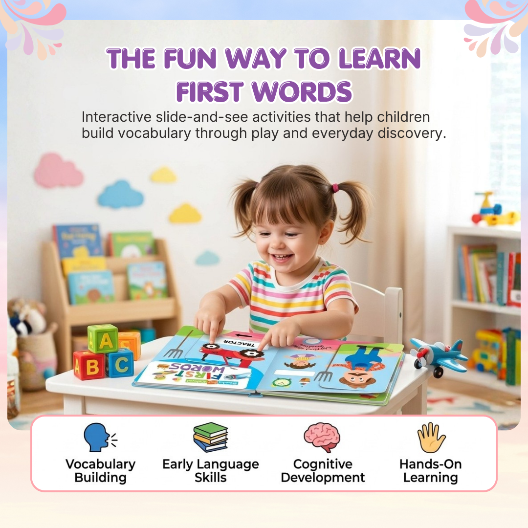 First Words – Slide and See Board Book