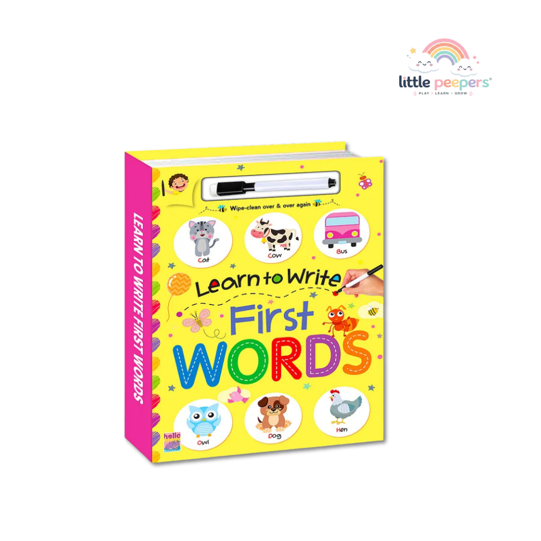 Reusable Word Tracing Book | Build Handwriting & Pen Control Skills | Ages 2+