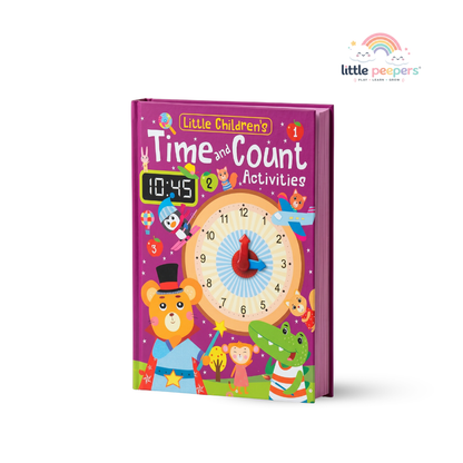 Time & Clock Learning Book | Learn Numbers & Clock Skills Through Play | Ages 4+