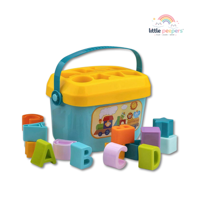 Alphabet Activity Bucket | Fun Shape Sorting & Learning | Ages 2+
