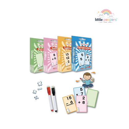 Arithmetic Flash Cards | Early Math Learning Through Play | Ages 3+