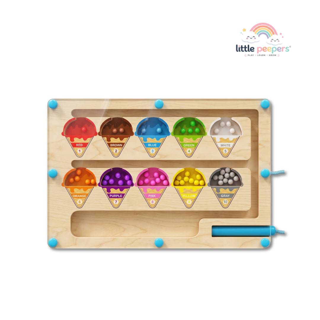 Magnetic Color Sorting Math Board | Smart Learning Through Play | Ages 3+