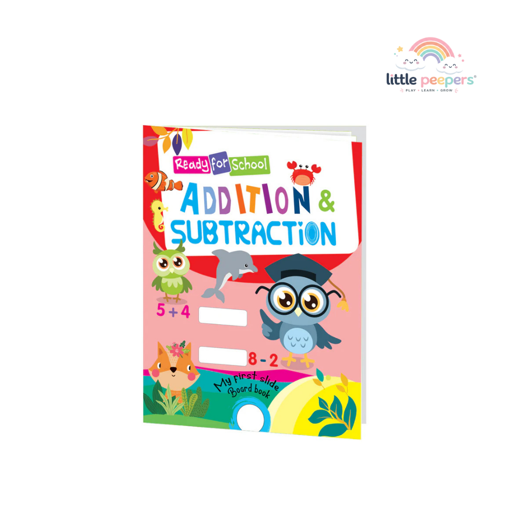 Addition and Subtraction- Slide and See Board Book