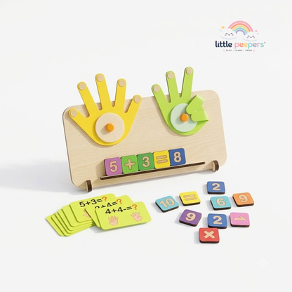 Little Peepers Wooden Counting & Math Learning Board
