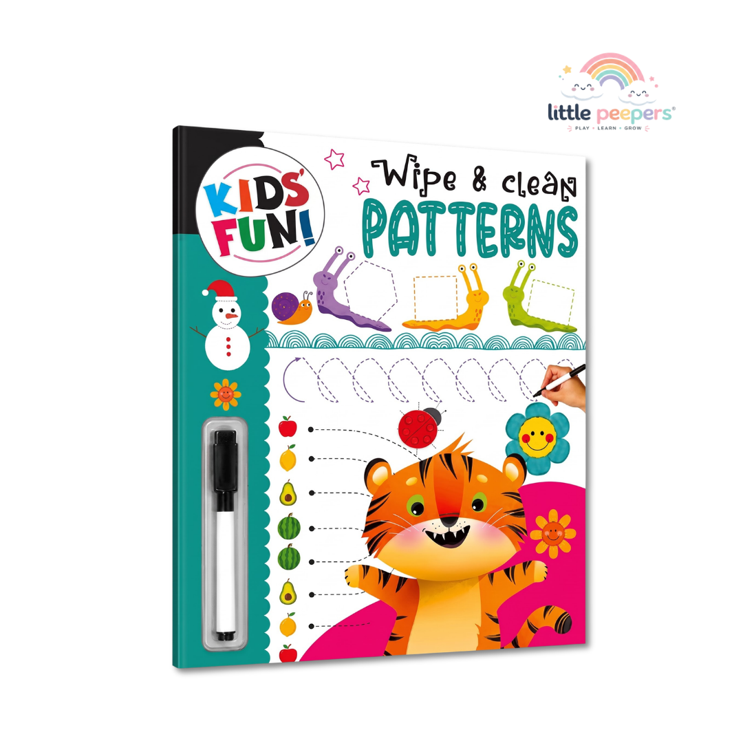 Little Peepers Wipe & Clean Patterns – Reusable Pre-Writing Activity Book