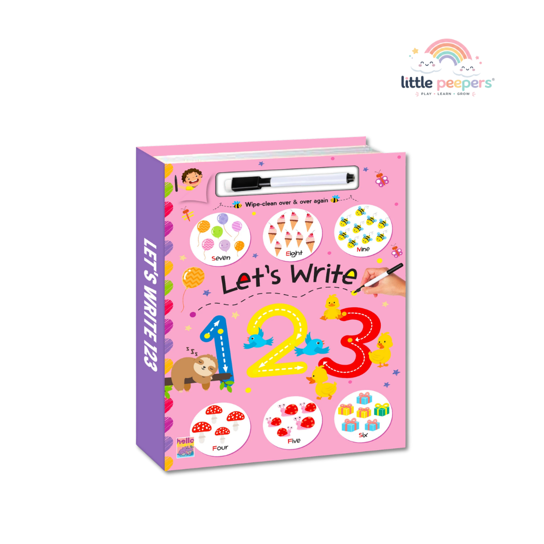 Reusable Number Tracing Book | Build Number Writing & Pen Control Skills | Ages 2+
