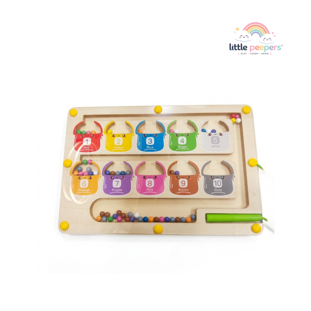 Magnetic Color Sorting Math Board | Smart Learning Through Play | Ages 3+