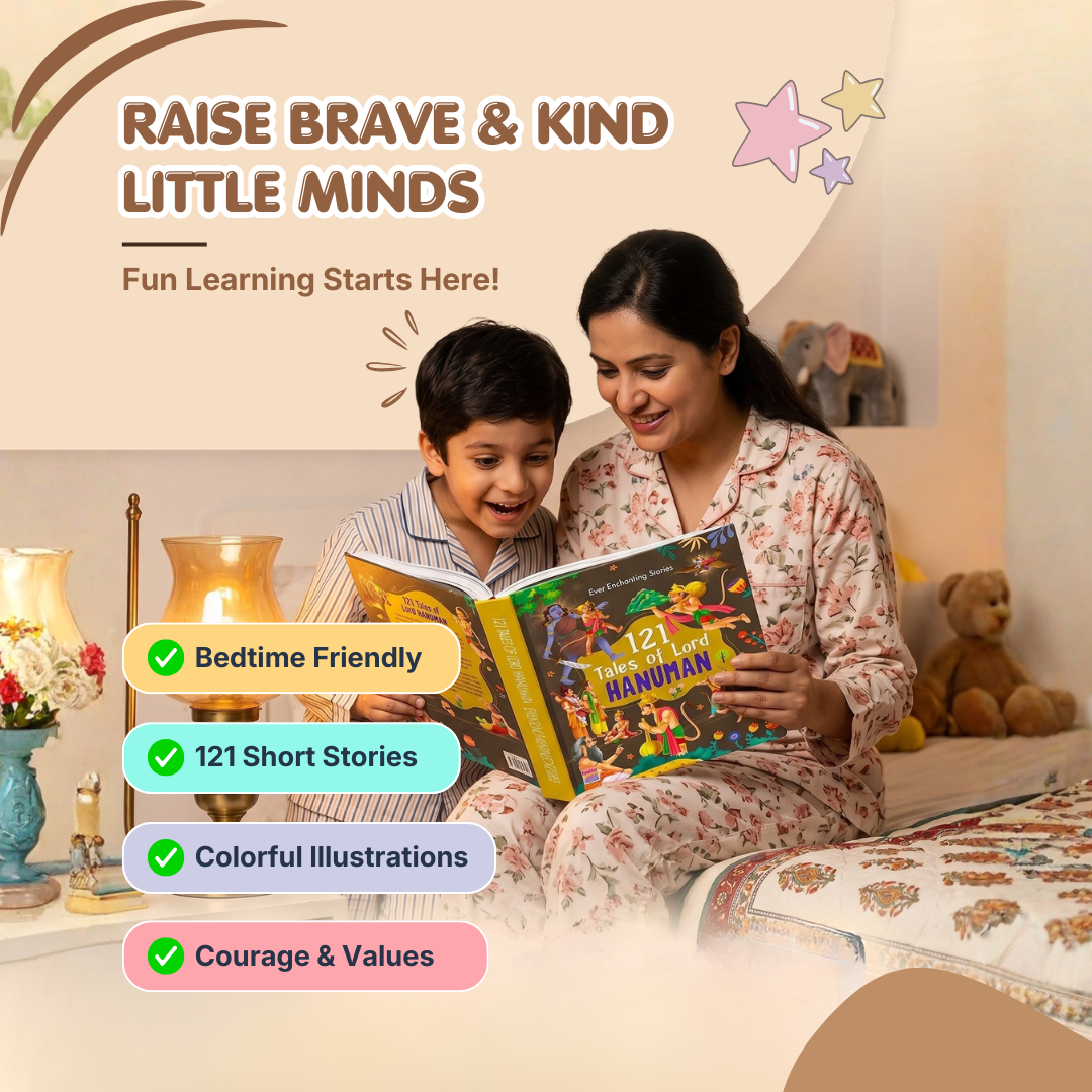 121 Hanuman Tales | Illustrated Bedtime Story Book | Ages 3+