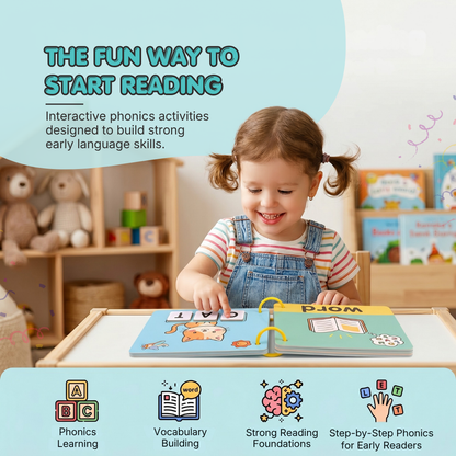 Phonics Activity Book | Boost Vocabulary & Speaking Skills | Ages 3+