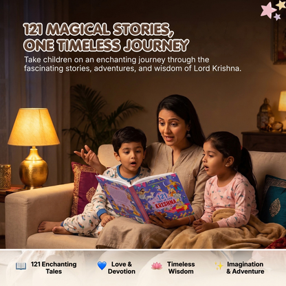 121 Tales of Lord Krishna – A Magical Journey of Stories & Wisdom