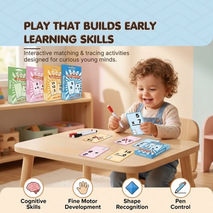 Arithmetic Flash Cards | Early Math Learning Through Play | Ages 3+