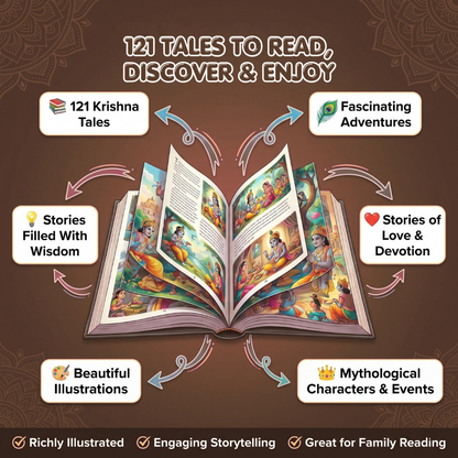 121 Tales of Lord Krishna – A Magical Journey of Stories & Wisdom