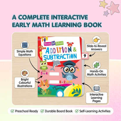 Addition and Subtraction- Slide and See Board Book
