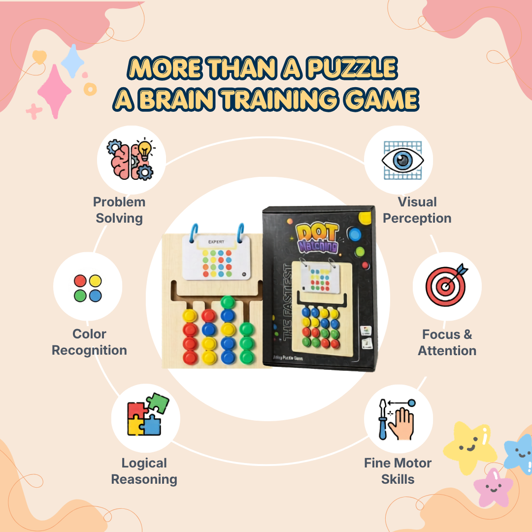 Dot Matching Sliding Puzzle | Boost Logic & Problem-Solving Skills | Ages 3+