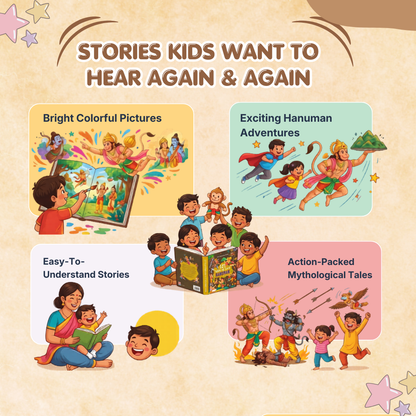 121 Hanuman Tales | Illustrated Bedtime Story Book | Ages 3+