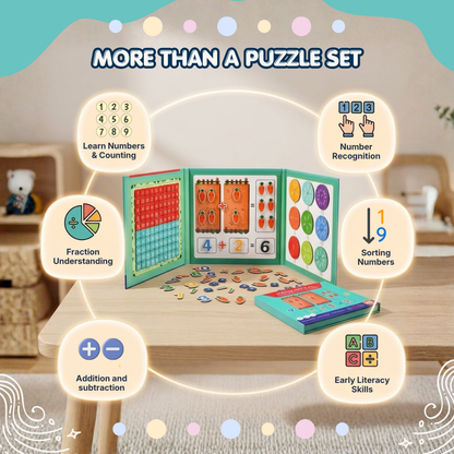 Magnetic Learning Board Set | Improve Counting, Reading & Focus | Ages 3+