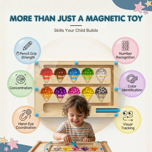 Magnetic Color Sorting Math Board | Smart Learning Through Play | Ages 3+