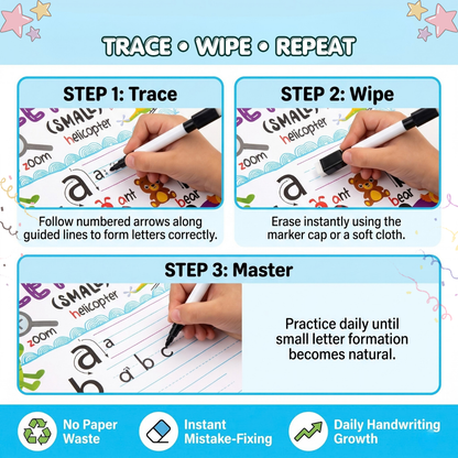 Little Peepers Wipe & Clean Small Letters Activity Book