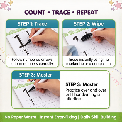 Little Peepers Wipe & Clean Numbers Activity Book