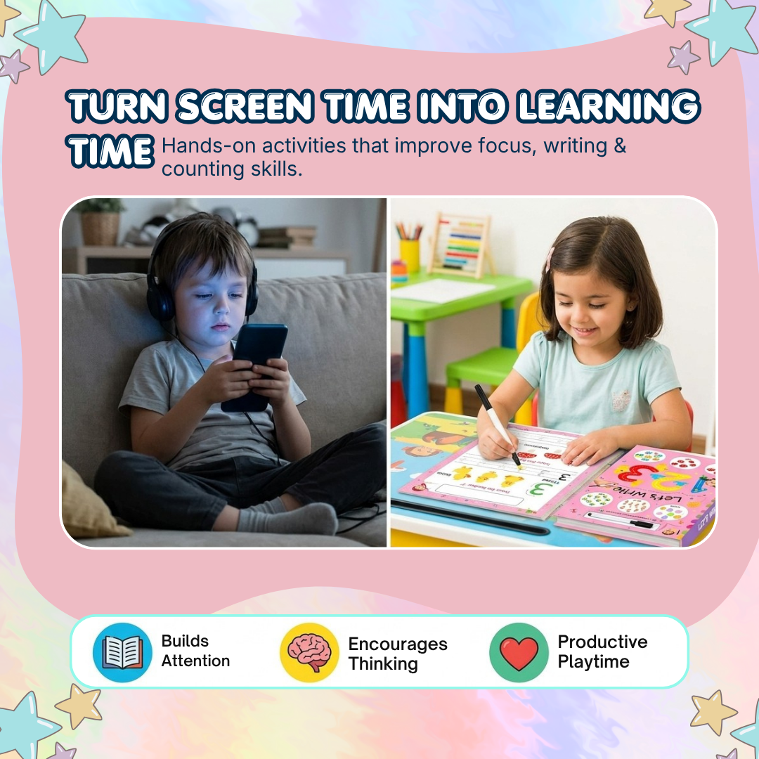 Reusable Number Tracing Book | Build Number Writing & Pen Control Skills | Ages 2+