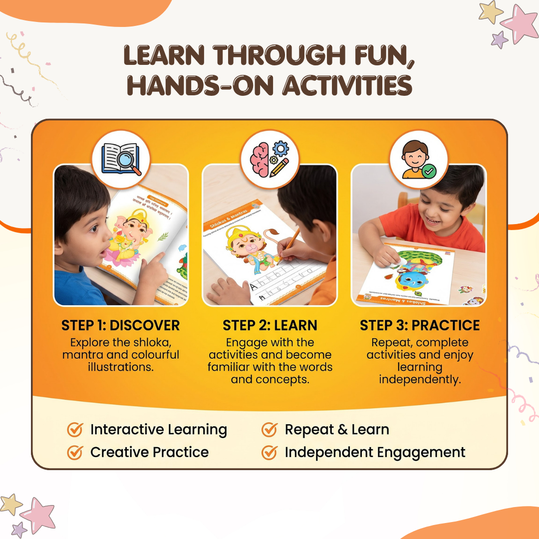 Shlokas & Mantras Activity Book for Kids