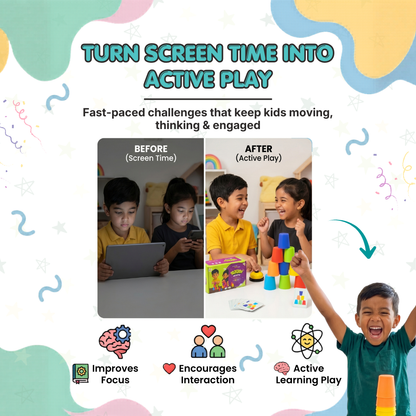 Stacked Cup Battle Game | Boost Speed, Focus & Reflex Skills | Ages 3+