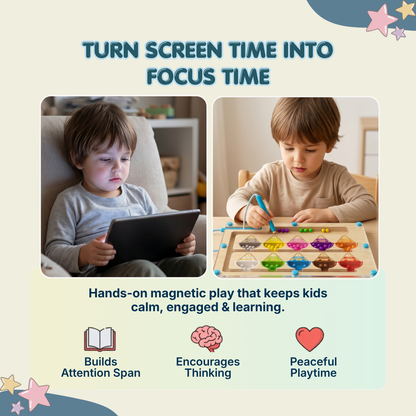 Magnetic Color Sorting Math Board | Smart Learning Through Play | Ages 3+