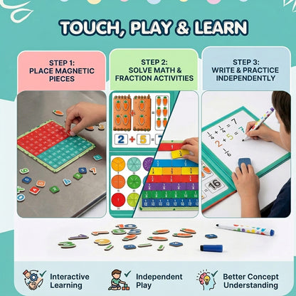 Magnetic Learning Board Set | Improve Counting, Reading & Focus | Ages 3+