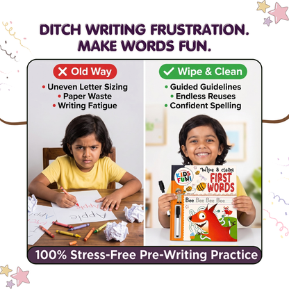 Little Peepers Wipe & Clean First Words Activity Book