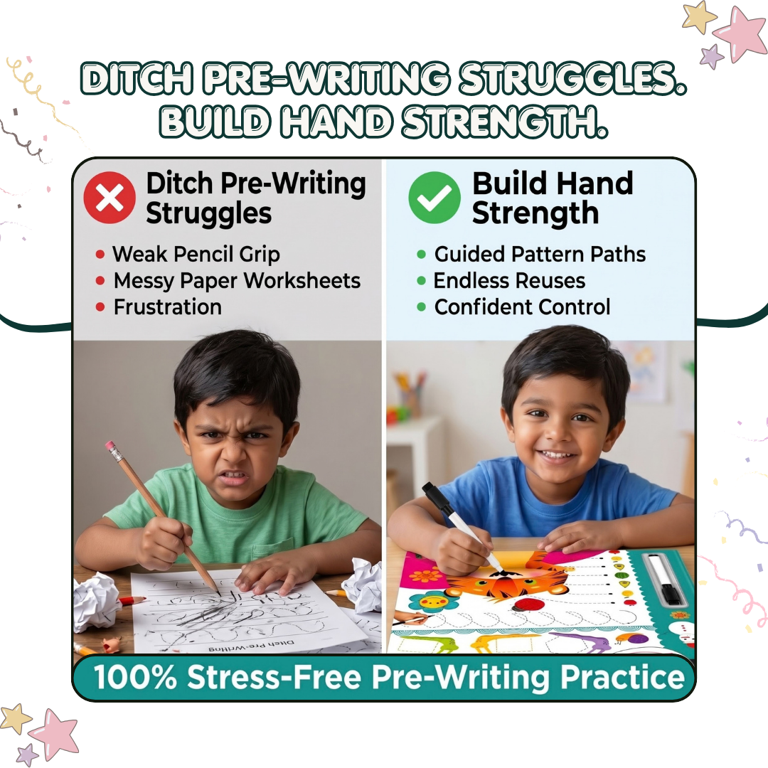 Little Peepers Wipe & Clean Patterns – Reusable Pre-Writing Activity Book