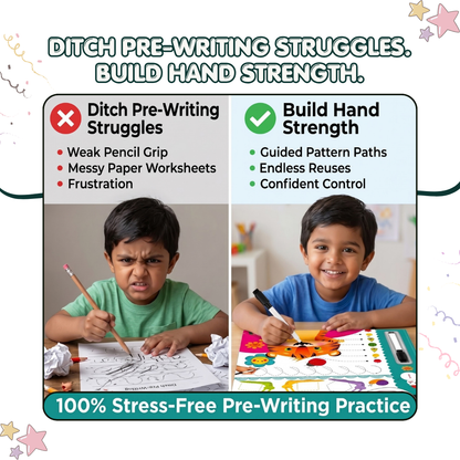 Little Peepers Wipe & Clean Patterns – Reusable Pre-Writing Activity Book