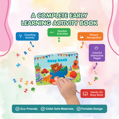 Fun Learning Activity Book | Hands-On Brain Development | Ages 3+