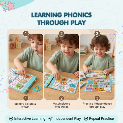Phonics Activity Book | Boost Vocabulary & Speaking Skills | Ages 3+
