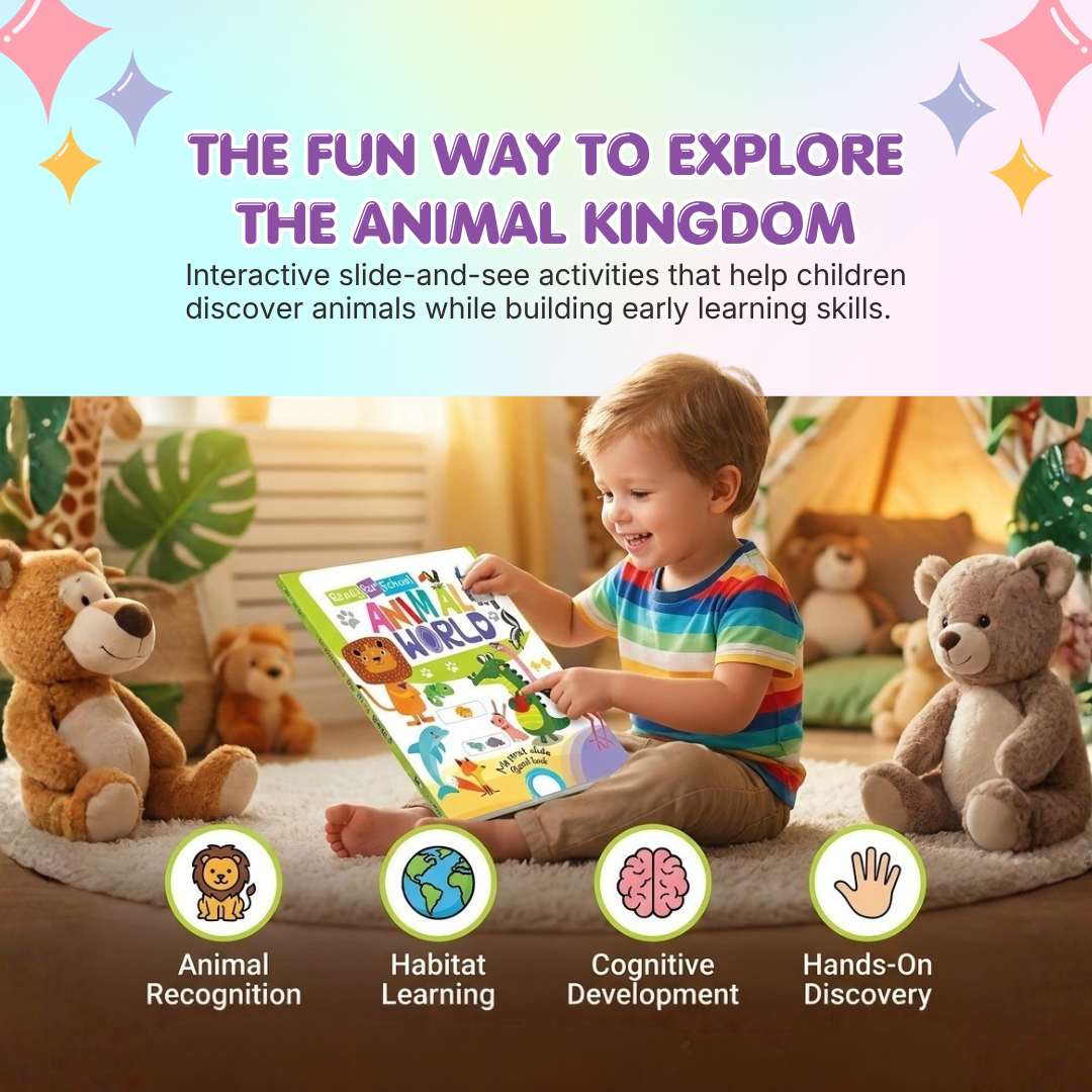 Animal World – Slide and See Board Book