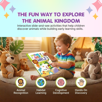 Animal World – Slide and See Board Book