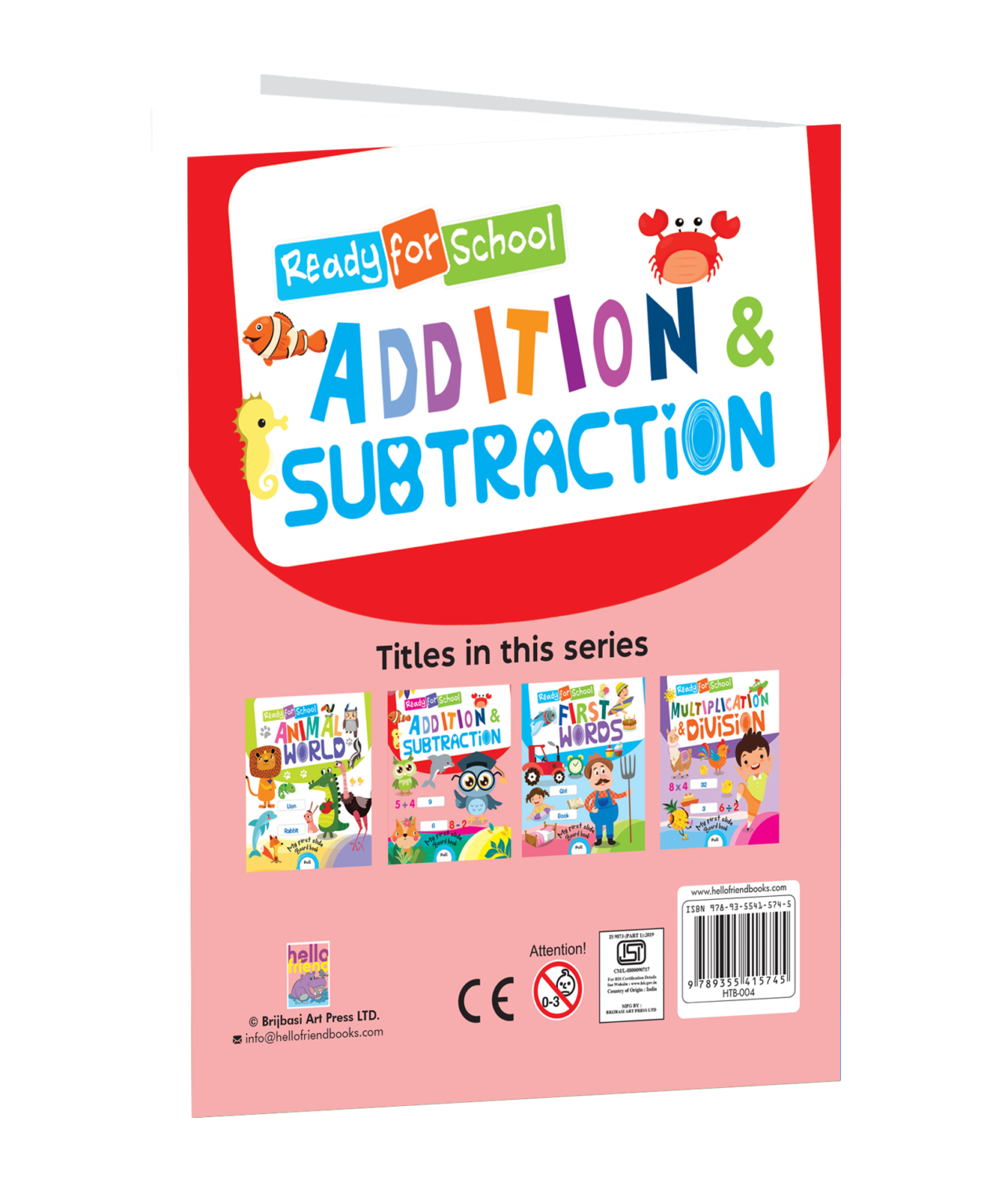 Addition and Subtraction- Slide and See Board Book