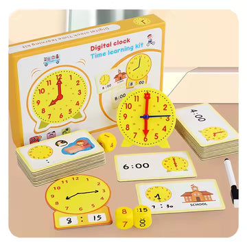 Time Matching Puzzle Preschool Tactile Learning Clock