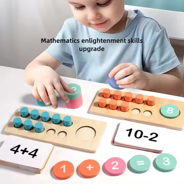 Kids Learning 1-10 Numbers Counting Toy Digital Operation Card Math Match Game