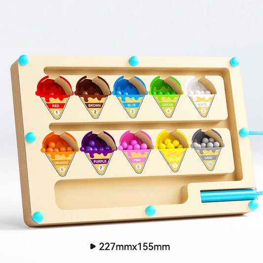Magnetic Color Sorting Math Board