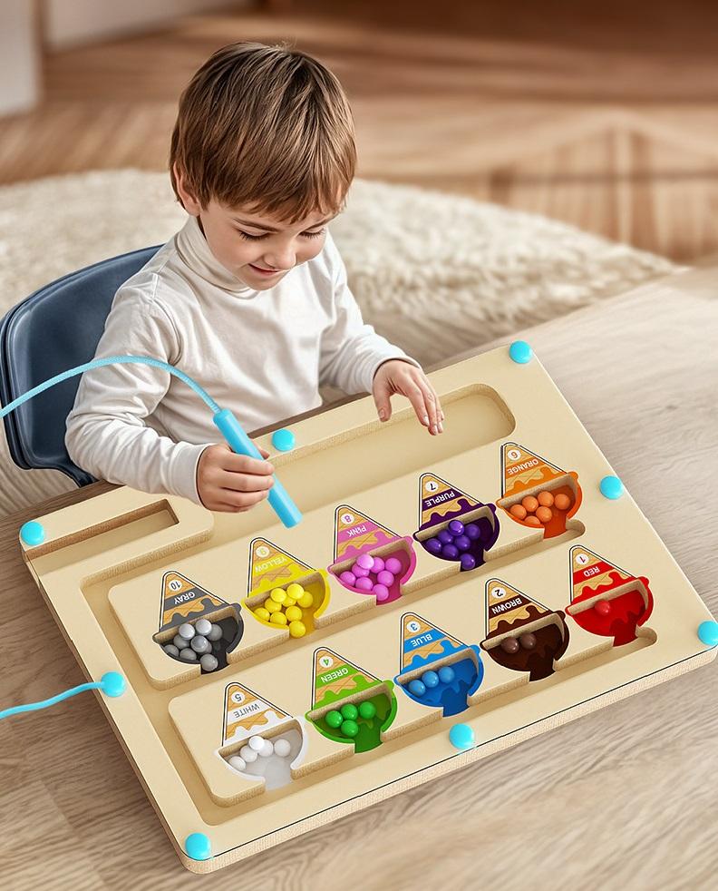 Magnetic Color Sorting Math Board