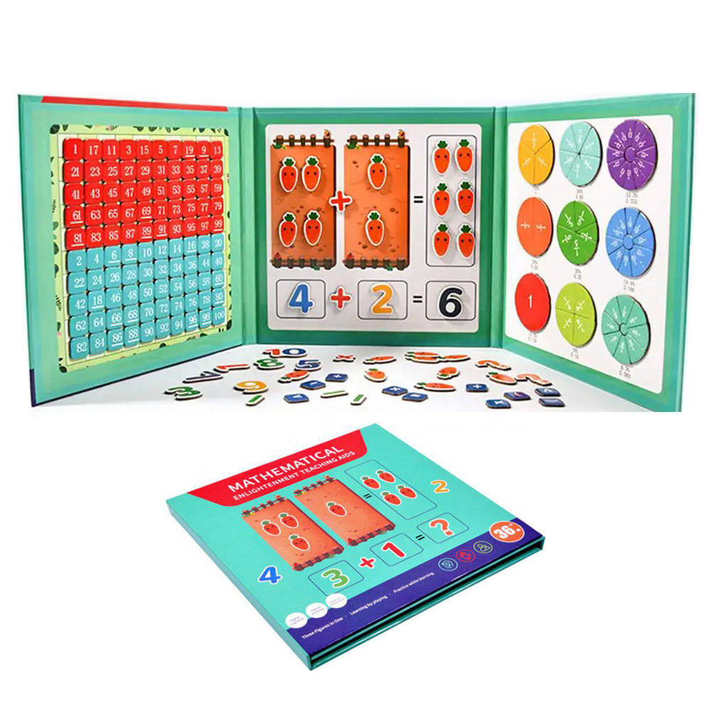 Magnetic Math & Literacy Learning Puzzle Set – Interactive Early Education Kit