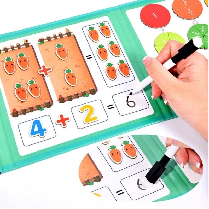 Magnetic Math & Literacy Learning Puzzle Set – Interactive Early Education Kit