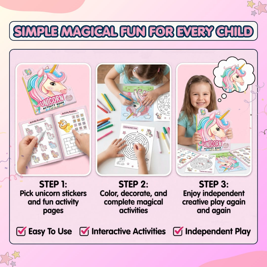 Unicorn Activity Book with Stickers