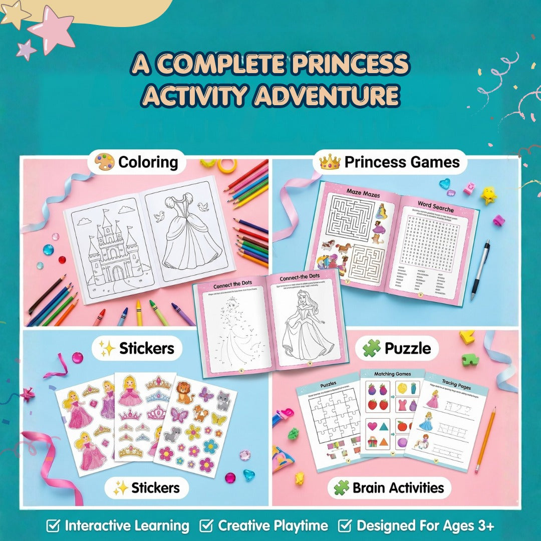 Princess Activity Book with Stickers
